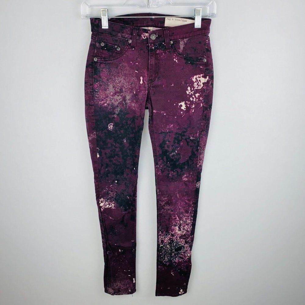 Rag & Bone Galaxy Print Splatter Abstract Legging… - image 2